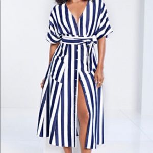Gabrielle union New York and company striped dress